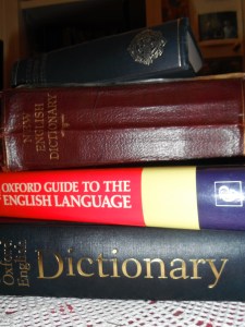 Yes, plural dictionaries. No word goes undefined in this house!
