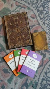 So many pretty notebooks! Not that I want to sully their prettiness with my words.